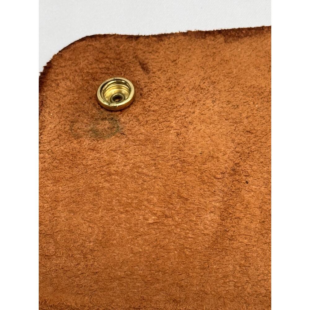 Minor History Leather Little Ledger Wallet Brass Buttons Brown Tan Snaps Soft View 6